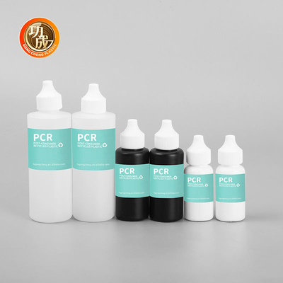 30Ml 50Ml 120Ml Pcr 노즐과 함께 재활용 플라스틱 압축 병