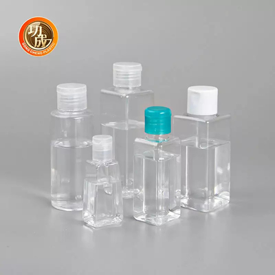 실리콘 홀더와 OEM 작은 플라스틱 소독제 병 PCR PLA 여행 크기 손 소독제 병