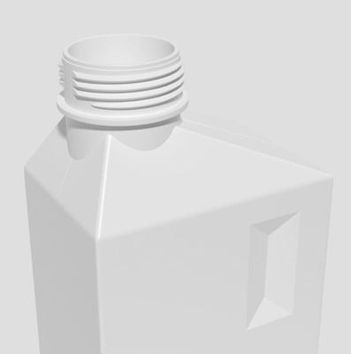돌려서 여는 뚜껑과 케케묵은 비어 있는 HDPE 1l 2l 세탁 세제병