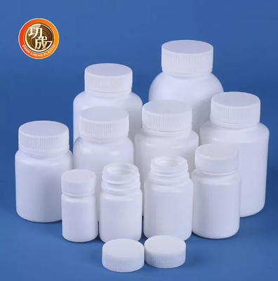 비어 있는 라운드 백색 플라스틱 정제 보틀 HDPE 약제병 50 밀리람베르트 60 밀리람베르트 100 밀리람베르트 150 밀리람베르트 200 밀리람베르트