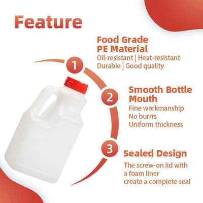 핸들과 맞춘 Hdpe 음식들 플라스틱 간장 통