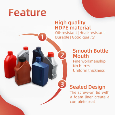 무료샘플은 페이 1l 가솔린 엔진 기름 기관 연료유 hdpe 윤활유 병을 비웁니다