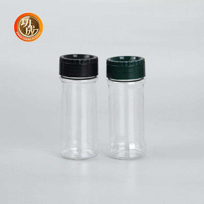 비어 있는 투명 플라스틱 향신료 병 100Ml 250Ml PET 소금 셰이커 순화는 크기를 진동시킵니다