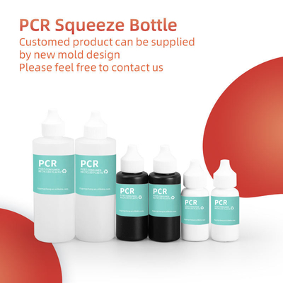 환경 친화적 인 화장품 PCR 샴푸 트위스트 톱과 함께 플라스틱 압축 병