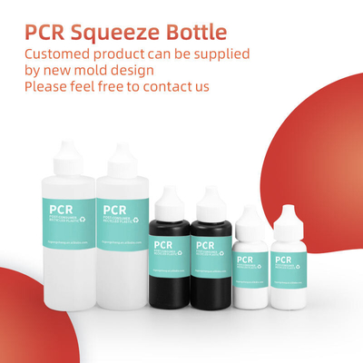 사용자 지정 30ml 50ml 120ml 빈 방울병 플라스틱 PCR 압축 액체 병