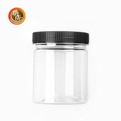 250g 빈 소금 쉐이커 포장용 라벨과 함께 플라스틱 향신료 병