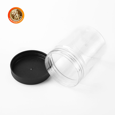 250g 빈 소금 쉐이커 포장용 라벨과 함께 플라스틱 향신료 병