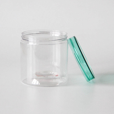 빈 넓은 입 음식 과자 PET 플라스틱 포장 용기 1250ml 둥근 모양