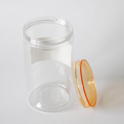 1500ml 넓은 입 큰 둥근 투명한 플라스틱 항아리 음식 100 칼리버